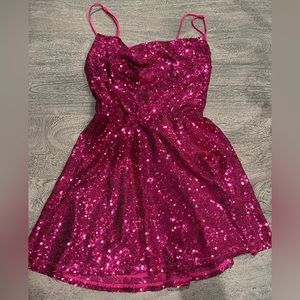 Lucy in the Sky Pink Sequined Dress